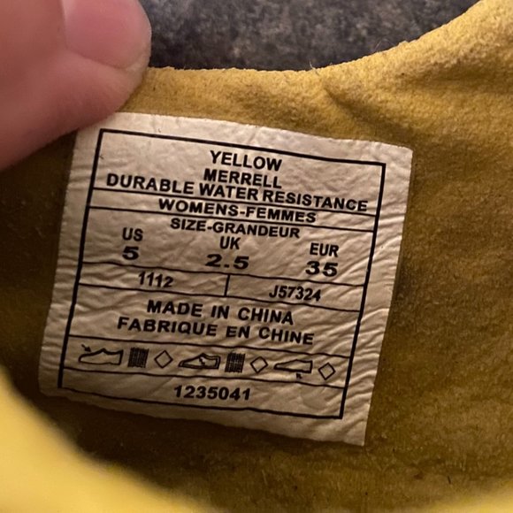 Merrell Yellow and Blue barefoot shoes - Picture 8 of 8